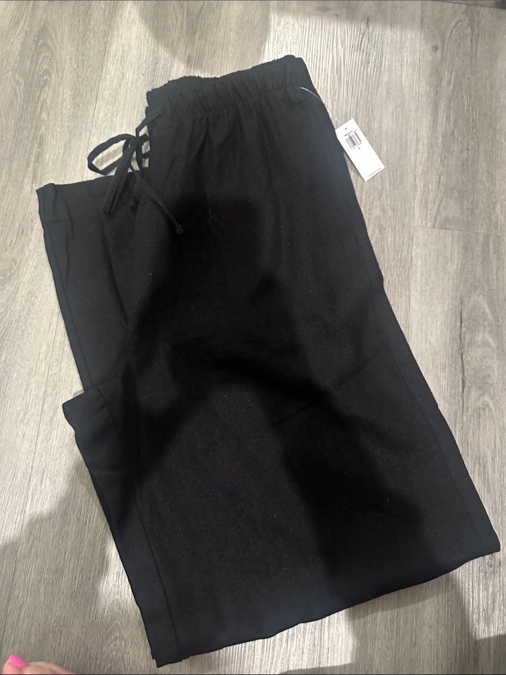 Old Navy Black Wide-Leg Drawstring Pants